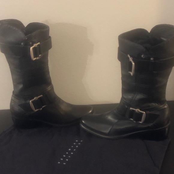 Vera Wang Lavender label Moto style boots size 8 - Picture 2 of 7